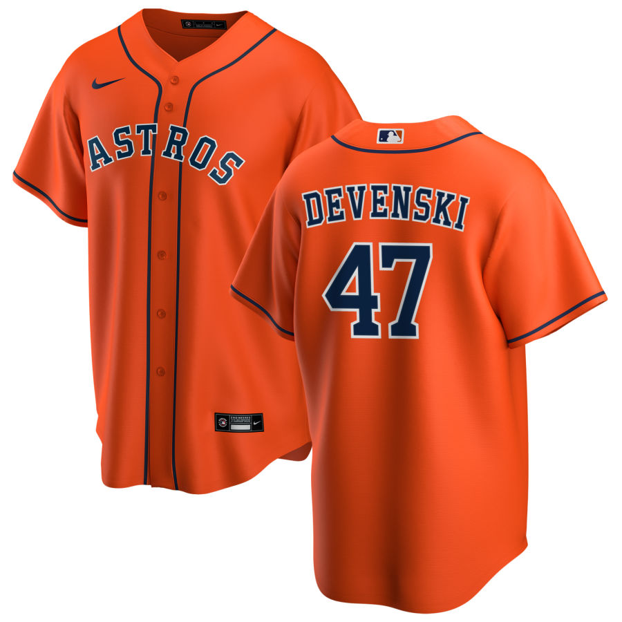 Nike Men #47 Chris Devenski Houston Astros Baseball Jerseys Sale-Orange